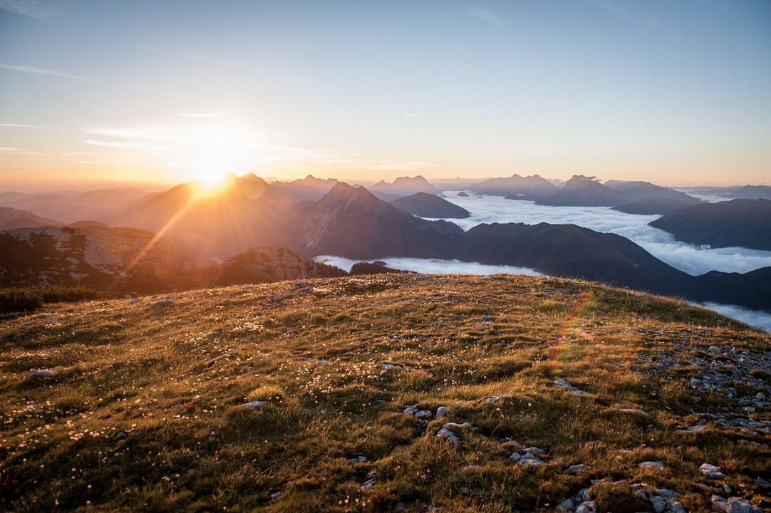 Sonnenuntergang am Berg