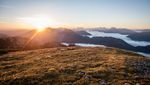 Sonnenuntergang am Berg