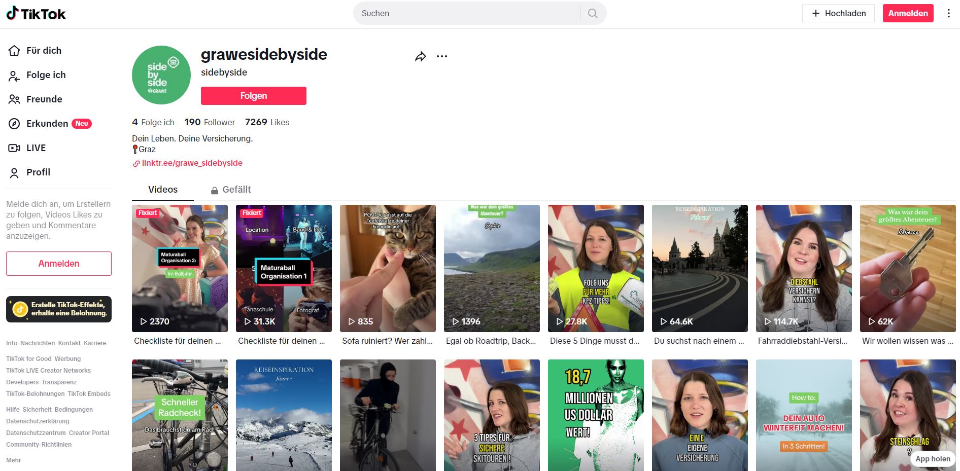 GRAWE sidebyside Screenshot TikTok